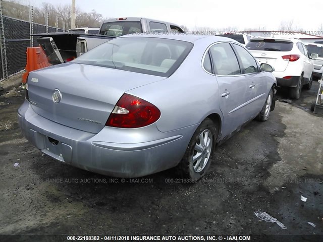 2G4WC562651293420 - 2005 BUICK LACROSSE CX SILVER photo 4