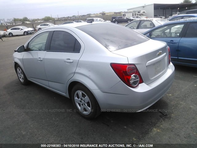 1G1JA5SG4D4144506 - 2013 CHEVROLET SONIC LS 银色 照片 3