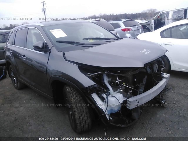 5TDJKRFH1GS320659 - 2016 TOYOTA HIGHLANDER XLE ფერფლისფერი ფოტო 1