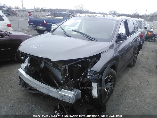 5TDJKRFH1GS320659 - 2016 TOYOTA HIGHLANDER XLE ფერფლისფერი ფოტო 2