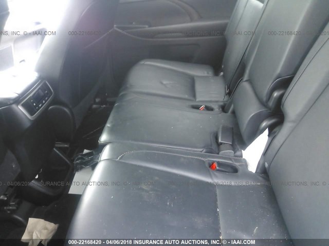 5TDJKRFH1GS320659 - 2016 TOYOTA HIGHLANDER XLE ფერფლისფერი ფოტო 8