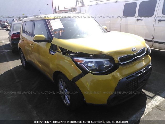 KNDJP3A50F7154199 - 2015 KIA SOUL + YELLOW photo 1