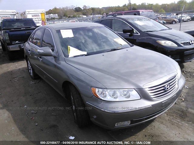 KMHFC46F49A381391 - 2009 HYUNDAI AZERA SE/LIMITED GRAY photo 1