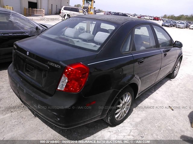 KL5JJ52Z44K010413 - 2004 SUZUKI FORENZA LX/EX BLACK photo 4