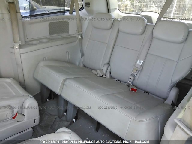 2A8HR54PX8R152875 - 2008 CHRYSLER TOWN & COUNTRY TOURING WHITE photo 8