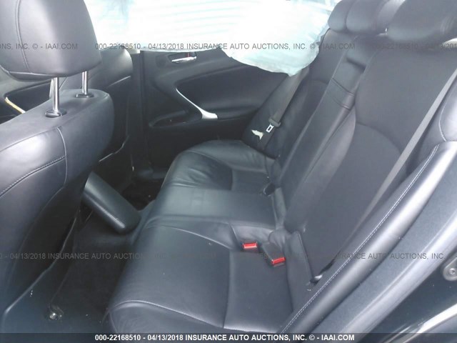 JTHBK262672029412 - 2007 LEXUS IS 250 BLACK photo 8