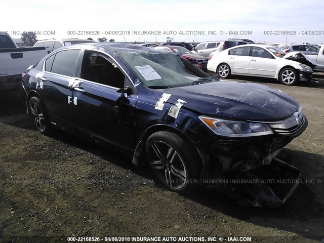 1HGCR2F5XHA258244 - 2017 HONDA ACCORD SPORT 蓝色 照片 1