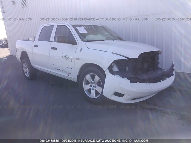 1C6RD7KT4CS133064 - 2012 DODGE RAM 1500 ST WHITE photo 1