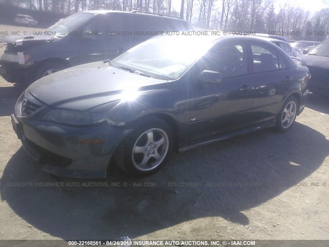 1YVHP84D345N49785 - 2004 MAZDA 6 S GRAY photo 2