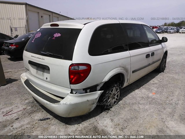 1D4GP24R97B243290 - 2007 DODGE GRAND CARAVAN SE WHITE photo 4