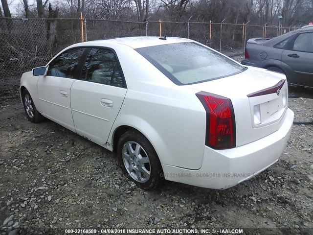 1G6DP567050133205 - 2005 CADILLAC CTS HI FEATURE V6 WHITE photo 3