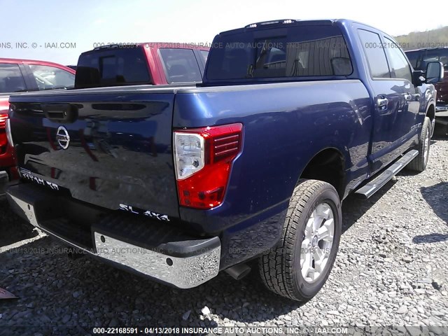 1N6BA1F49GN500111 - 2016 NISSAN TITAN XD SL/PRO-4X/PLAT RESERVE BLUE photo 4