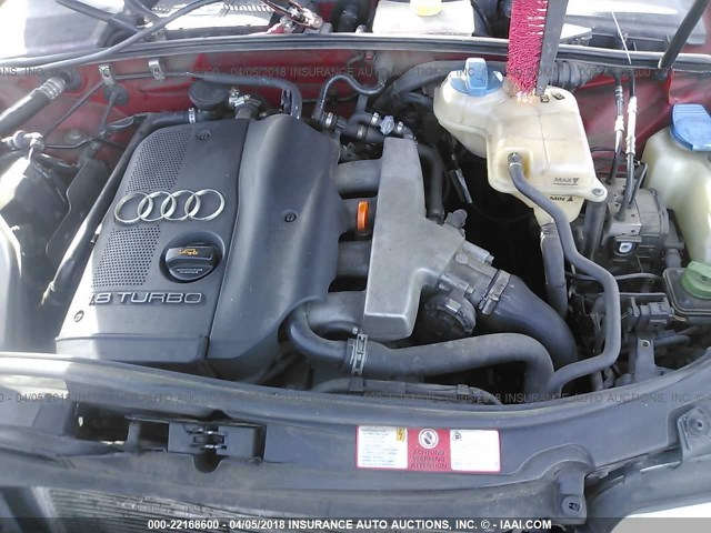 WAUVC68E04A246012 - 2004 AUDI A4 1.8T AVANT QUATTRO RED photo 10