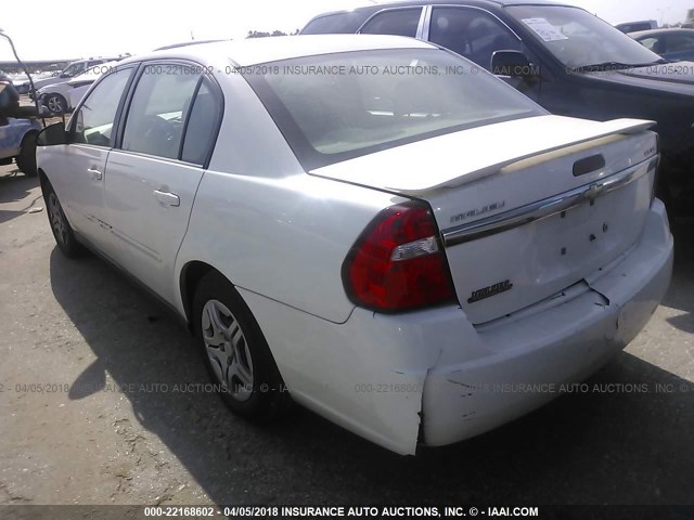 1G1ZS58F47F312393 - 2007 CHEVROLET MALIBU LS თეთრი ფოტო 3