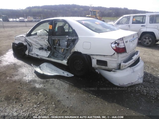 4T1BE32K52U078114 - 2002 TOYOTA CAMRY LE/XLE/SE 白色 照片 3