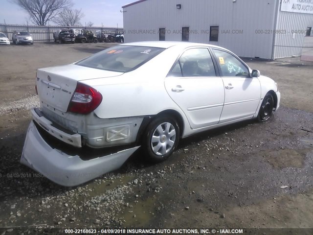 4T1BE32K52U078114 - 2002 TOYOTA CAMRY LE/XLE/SE 白色 照片 4