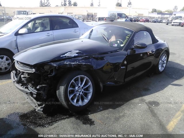 4USBT33505LS57488 - 2005 BMW Z4 2.5 BLACK photo 2