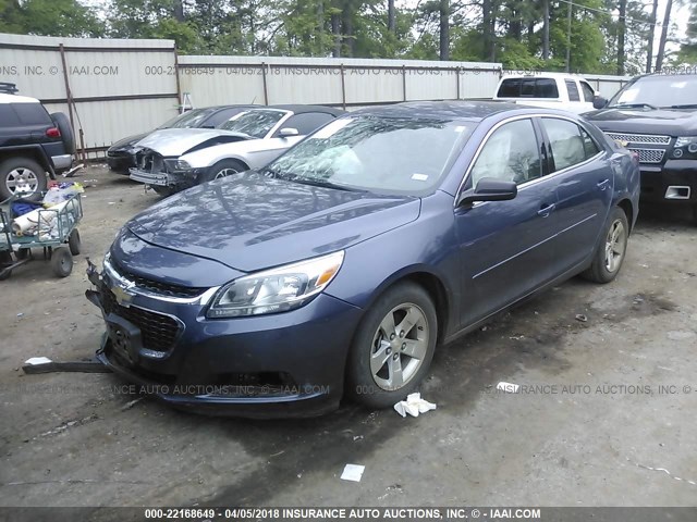 1G11B5SL5FF334316 - 2015 CHEVROLET MALIBU LS 蓝色 照片 2