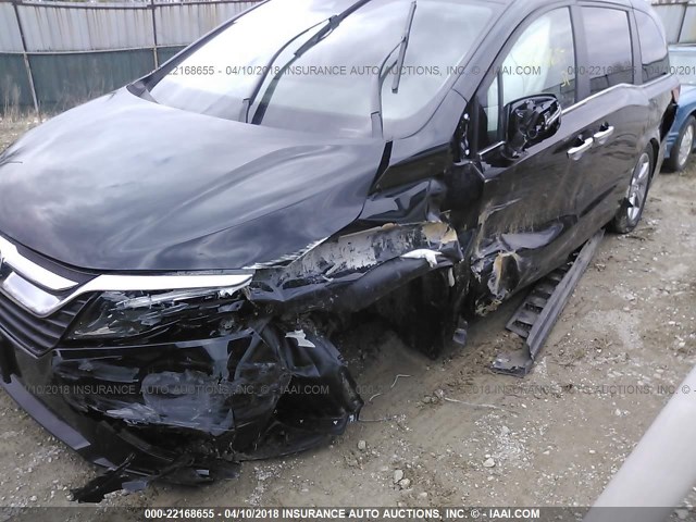 5FNRL6H71JB042182 - 2018 HONDA ODYSSEY EXL შავი ფოტო 6