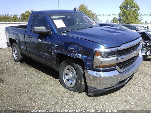 1GCNCNEH6HZ108638 - 2017 CHEVROLET SILVERADO C1500/C1500  LS BLUE photo 1