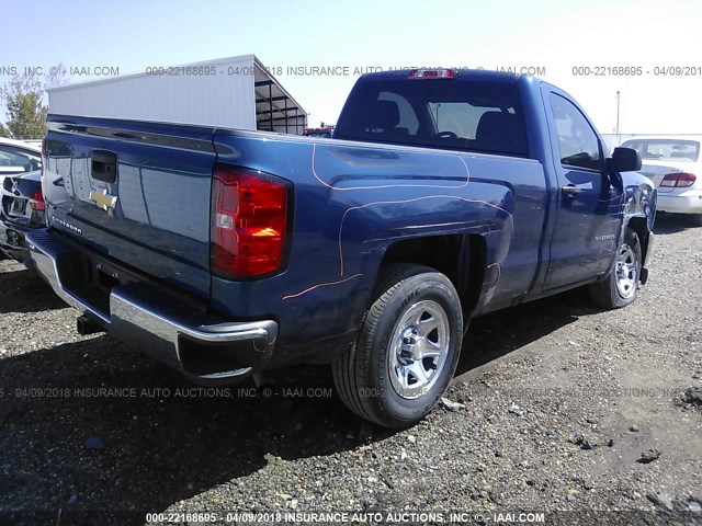 1GCNCNEH6HZ108638 - 2017 CHEVROLET SILVERADO C1500/C1500  LS BLUE photo 4