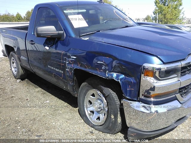 1GCNCNEH6HZ108638 - 2017 CHEVROLET SILVERADO C1500/C1500  LS BLUE photo 6