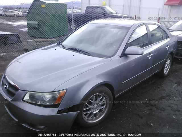 5NPEU46F56H042642 - 2006 HYUNDAI SONATA GLS/LX SILVER photo 2