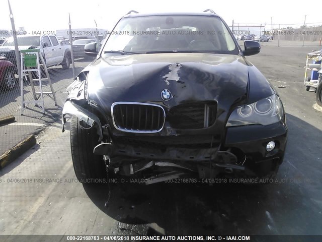 5UXFE43509L265117 - 2009 BMW X5 XDRIVE30I BLACK photo 6