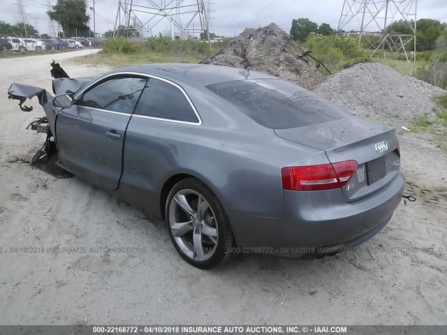 WAULFAFR0CA015150 - 2012 AUDI A5 PREMIUM PLUS GRAY photo 3