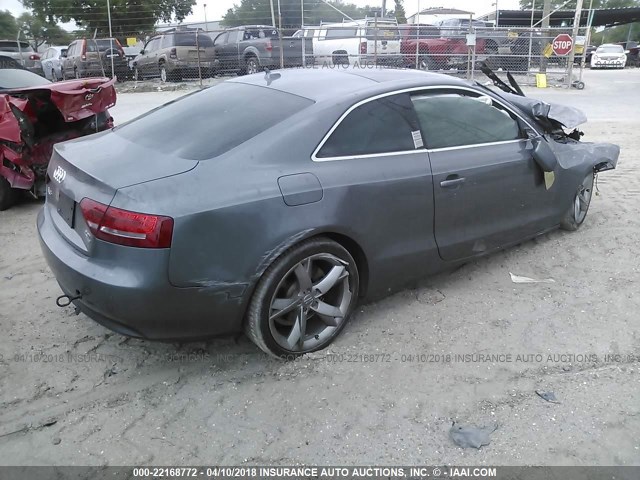 WAULFAFR0CA015150 - 2012 AUDI A5 PREMIUM PLUS GRAY photo 4