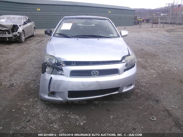 JTKDE177670153917 - 2007 TOYOTA SCION TC SILVER photo 6