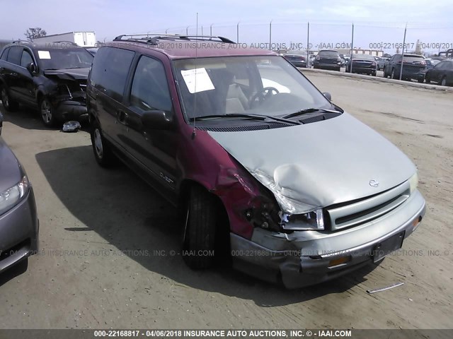 4N2DN11W3RD851207 - 1994 NISSAN QUEST XE/GXE RED photo 1