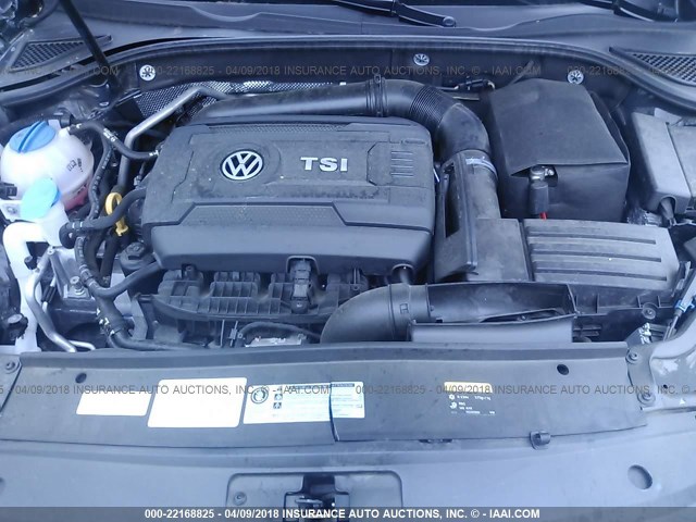 1VWAS7A37GC051369 - 2016 VOLKSWAGEN PASSAT S/R-LINE GRAY photo 10