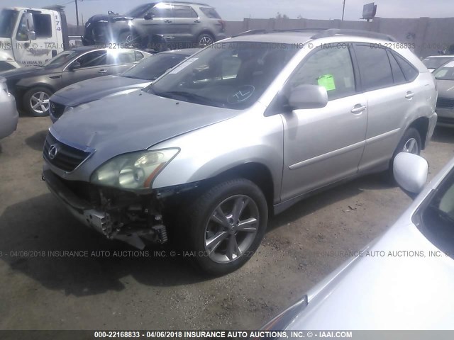 JTJHW31U760026556 - 2006 LEXUS RX 400 SILVER photo 2