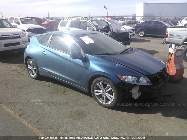 JHMZF1D44BS004289 - 2011 HONDA CR-Z BLUE photo 1