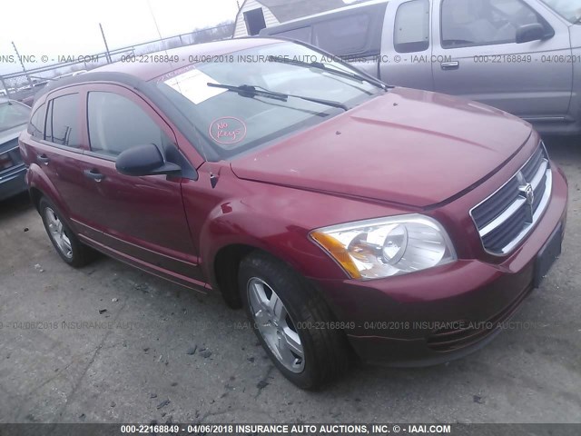 1B3HB48B97D253087 - 2007 DODGE CALIBER SXT RED photo 1