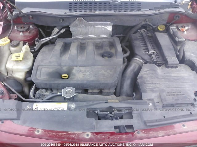 1B3HB48B97D253087 - 2007 DODGE CALIBER SXT RED photo 10