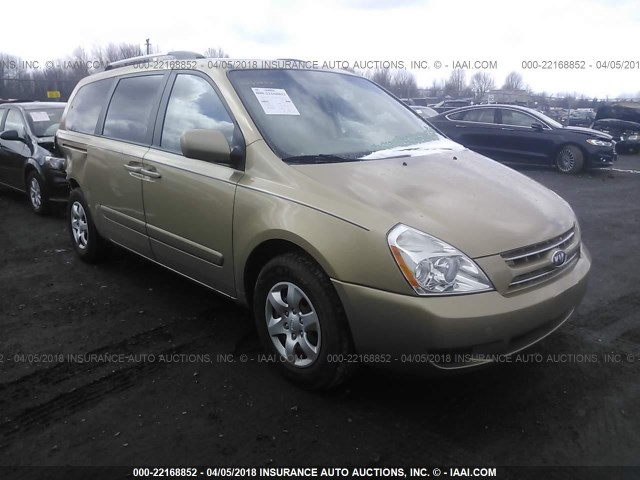 KNDMB233X96307876 - 2009 KIA SEDONA EX/LX GOLD photo 1