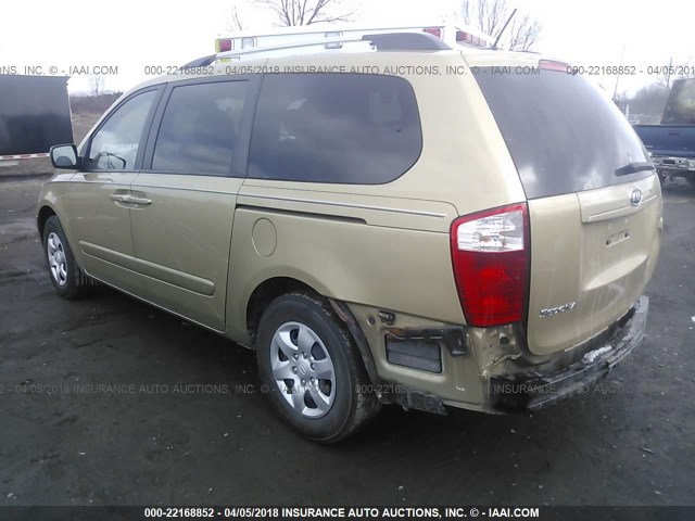 KNDMB233X96307876 - 2009 KIA SEDONA EX/LX GOLD photo 3