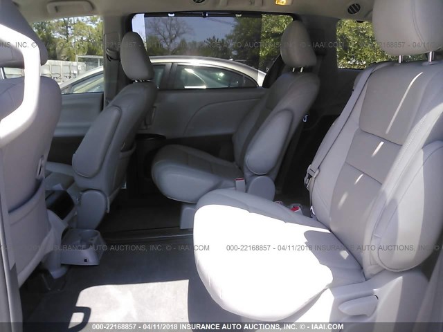 5TDKK3DC1FS600847 - 2015 TOYOTA SIENNA LE GRAY photo 8