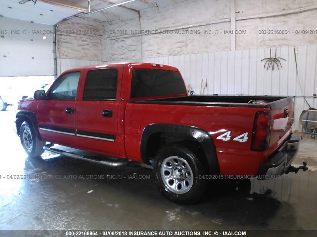 2GCEK13V171122393 - 2007 CHEVROLET SILVERADO K1500 CLASSIC CREW CAB RED photo 3