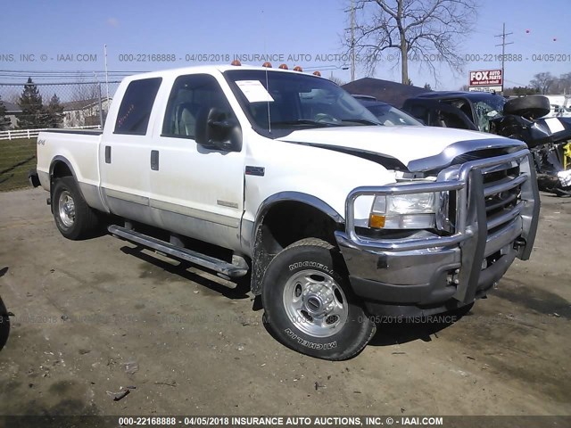 1FTNW21P34EC34203 - 2004 FORD F250 SUPER DUTY WHITE photo 1