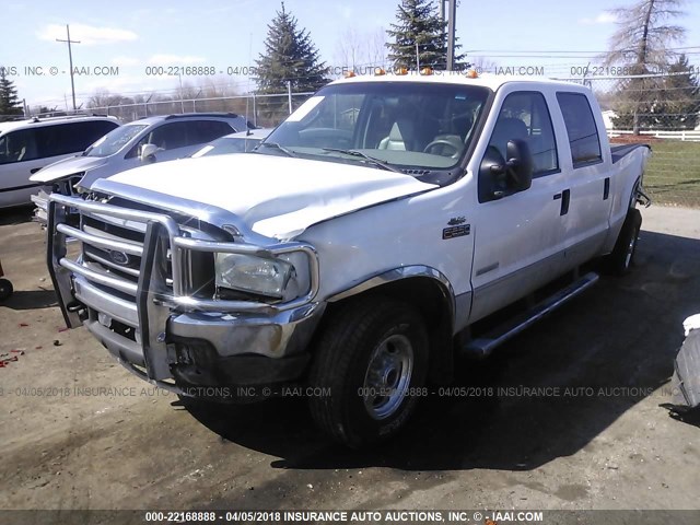 1FTNW21P34EC34203 - 2004 FORD F250 SUPER DUTY WHITE photo 2