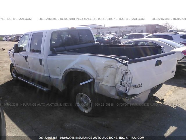 1FTNW21P34EC34203 - 2004 FORD F250 SUPER DUTY WHITE photo 3