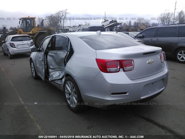 1G11G5SX5DF201024 - 2013 CHEVROLET MALIBU 3LT ვერცხლისფერი ფოტო 3