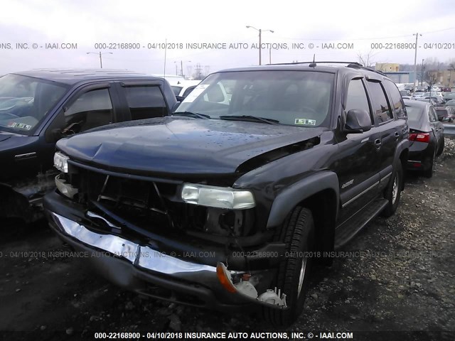 1GNEK13Z73J258148 - 2003 CHEVROLET TAHOE K1500 BLACK photo 2