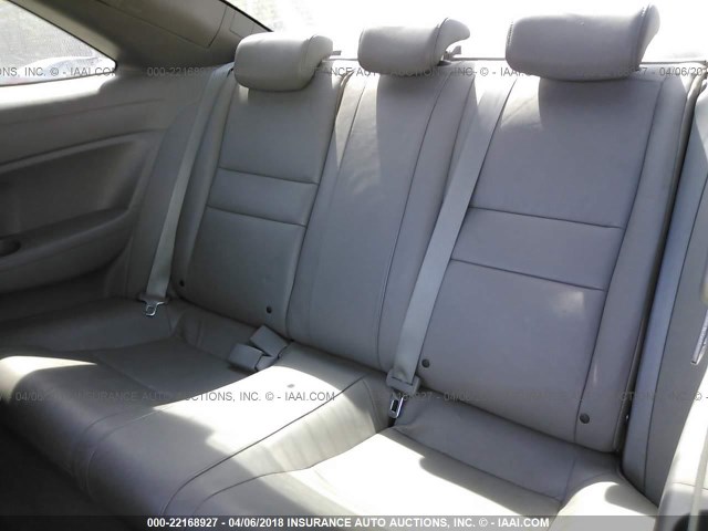 2HGFG12958H555705 - 2008 HONDA CIVIC EXL BLACK photo 8