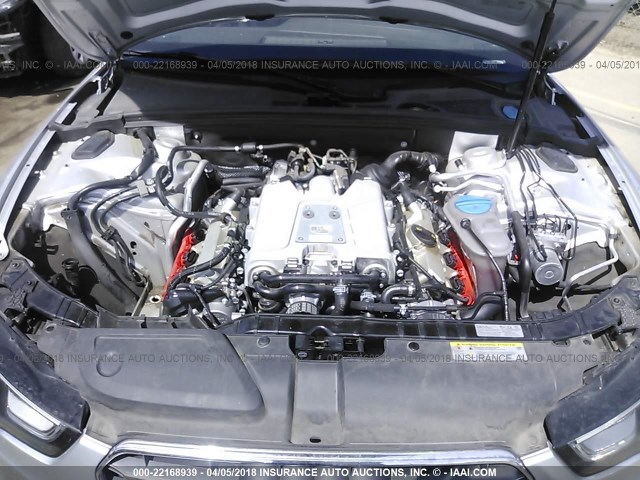 WAUCGAFR2EA006885 - 2014 AUDI S5 PREMIUM PLUS 银色 照片 10