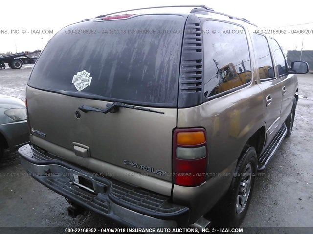 1GNEC13T23J102995 - 2003 CHEVROLET TAHOE C1500 TAN photo 4