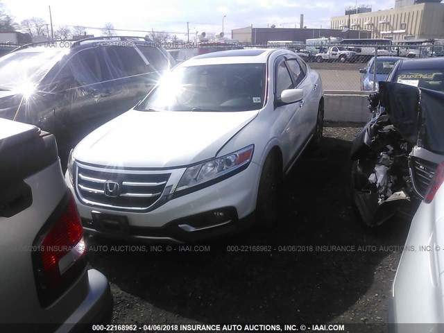 5J6TF2H57FL002014 - 2015 HONDA CROSSTOUR EXL თეთრი ფოტო 2